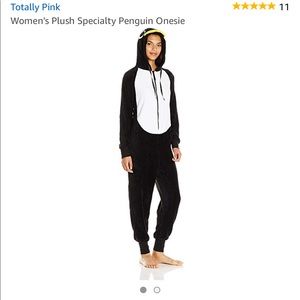 Totally Pink Women’s Plush Penguin Onesie